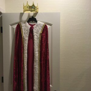 King Robe and Crown Costume - Renaissance/Cosplay/Halloween